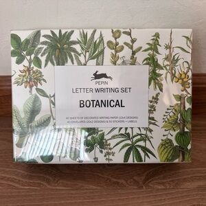 Pepin Botanical Green and White Letter Card Set - Brand New